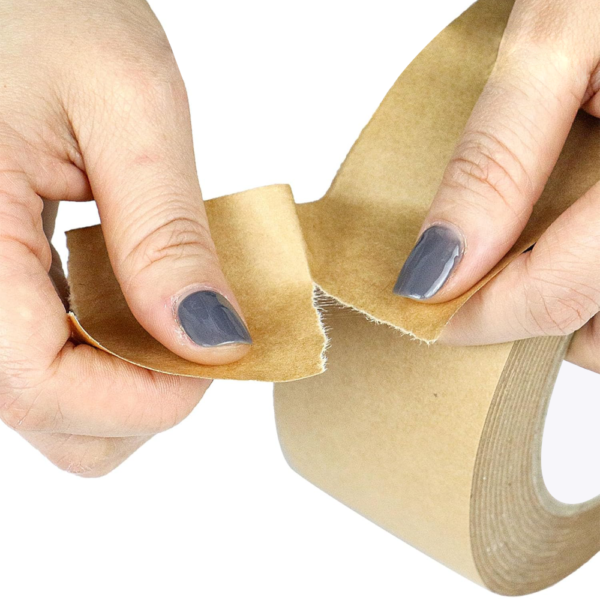 Eco-Friendly Reinforced Kraft Paper Tape for Packing and Moving, 1.88 Inch 55 Yds