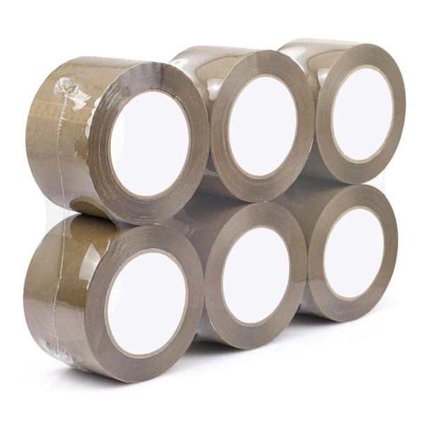 GQ PACKTAPES Clear BOPP Packing Tape - 6-Pack for Moving, Storage, and Shipping