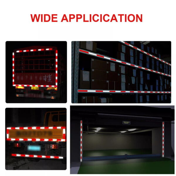 High-Visibility DOT-C2 Reflective Tape for Trailers – 1 Foot Safety Warning Stripes