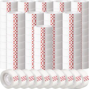 Clear Gift Wrapping Tape Rolls, 96 Pack of 3/4 x 1000 Inches Transparent Tape