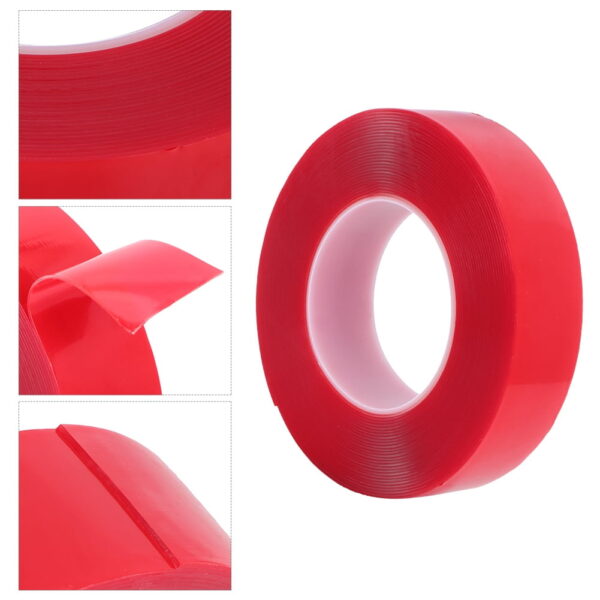 Double-sided gel adhesive tape for automotive use