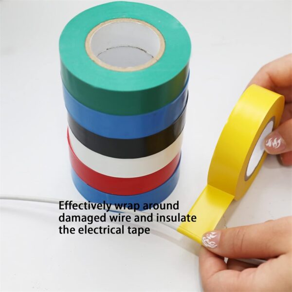 Multicolor Electrical Tape Set for Home, Vehicle, and Wiring, 6 Rolls