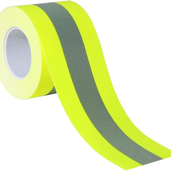 Fluorescent Yellow Sew On Reflective Warning Tape for Workwear – 2in x 5yd