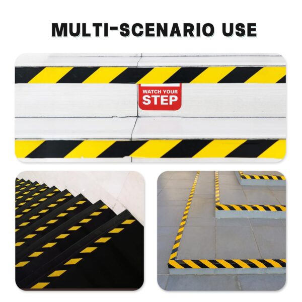 High Visibility Red & Yellow Reflective Tape Used for Floor Marking and Hazard Area Identification